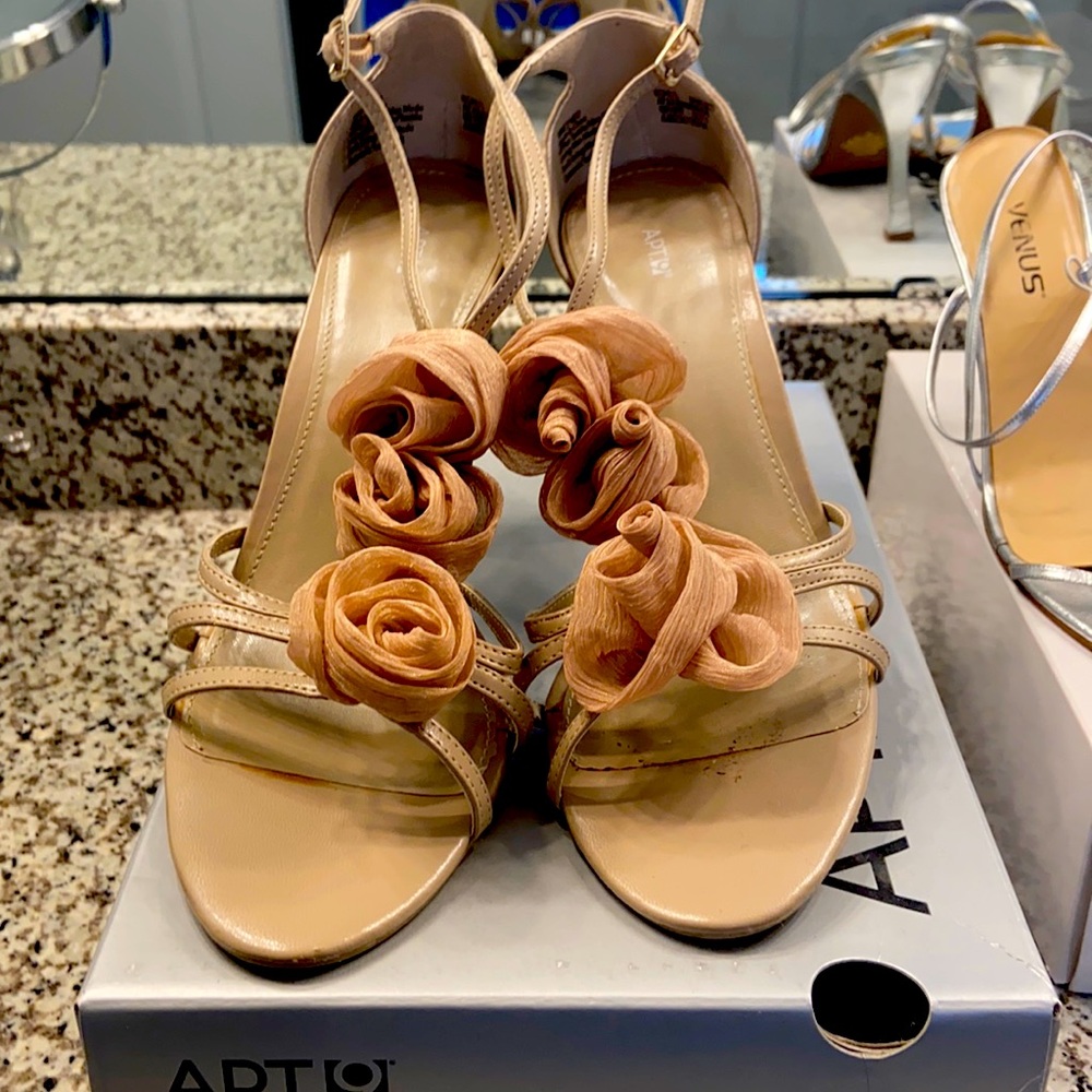 Apr. 9 Nude dress heels